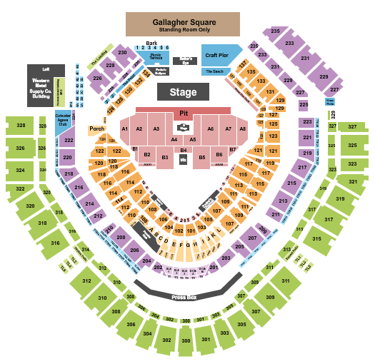 Petco Park My Chemical Romance Seating Chart
